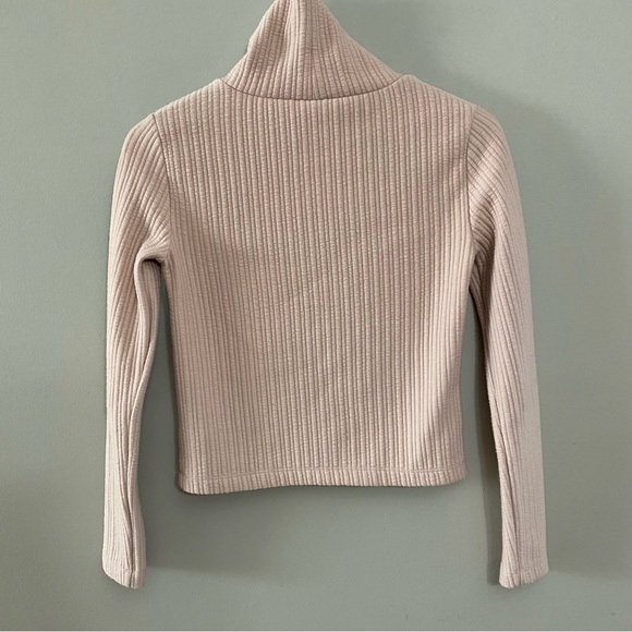 Babaton Aritzia Ribbed Cropped Turtleneck Top - Picture 15 of 16